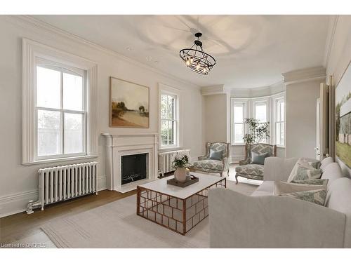 349 Trafalgar Road, Oakville, ON - Indoor Photo Showing Living Room With Fireplace