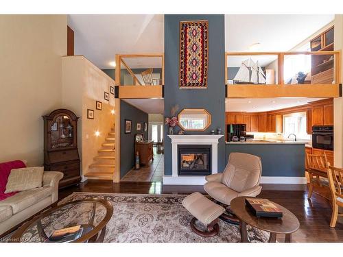 46 Giffin Road, Dundas, ON - Indoor Photo Showing Living Room With Fireplace