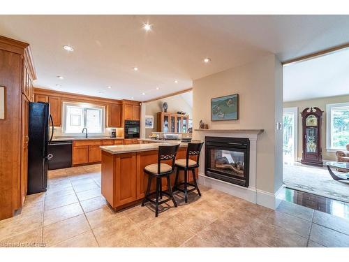 46 Giffin Road, Dundas, ON - Indoor With Fireplace