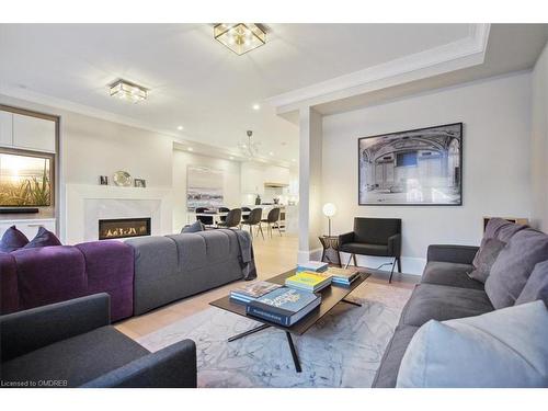 2-336 Robinson Street, Oakville, ON - Indoor Photo Showing Living Room With Fireplace