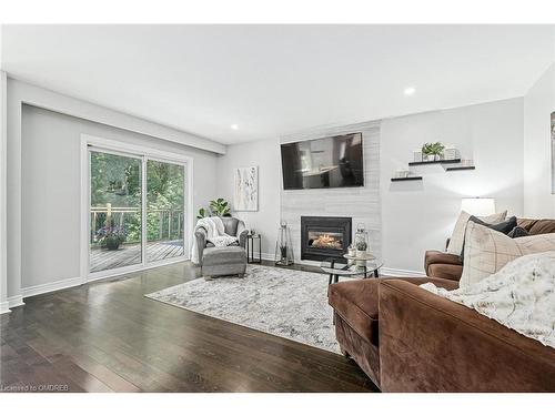 67 Mary Street, Georgetown, ON - Indoor Photo Showing Living Room With Fireplace