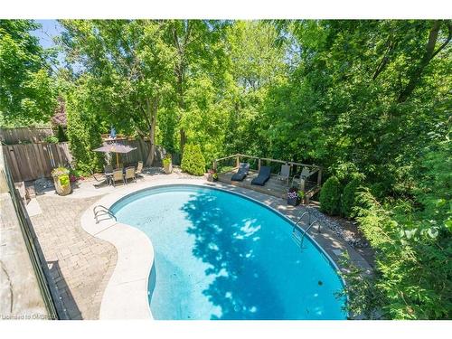 67 Mary Street, Georgetown, ON - Outdoor With In Ground Pool With Backyard