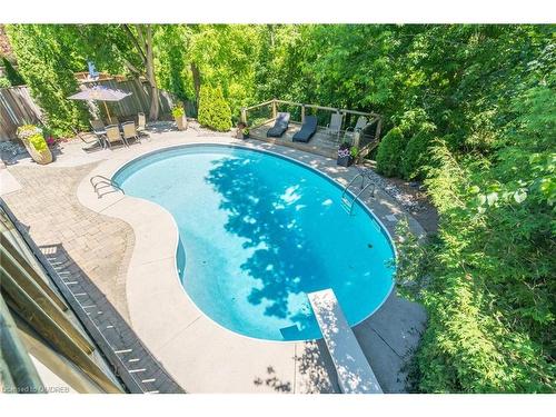 67 Mary Street, Georgetown, ON - Outdoor With In Ground Pool With Backyard