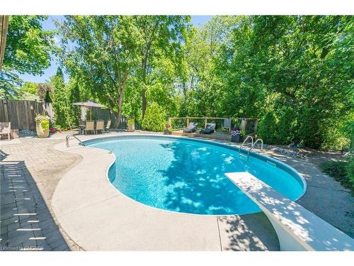67 Mary Street, Georgetown, ON - Outdoor With In Ground Pool With Backyard