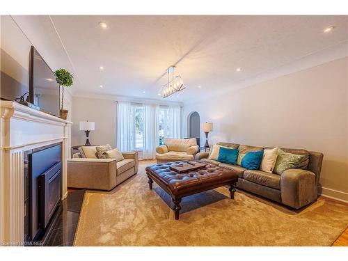 4172 Lakeshore Road, Burlington, ON - Indoor Photo Showing Living Room With Fireplace