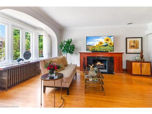 19 Jackson Avenue, Toronto, ON - Indoor Photo Showing Living Room With Fireplace