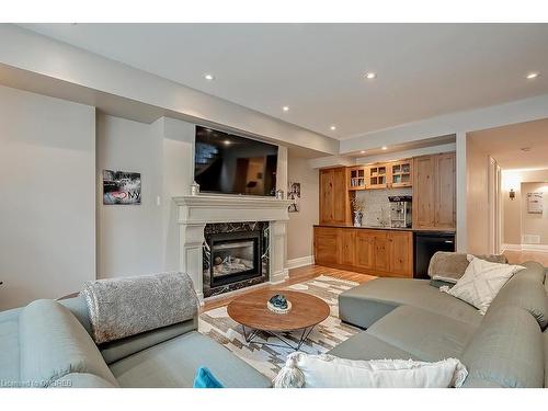 105 Paliser Court, Oakville, ON - Indoor Photo Showing Living Room With Fireplace