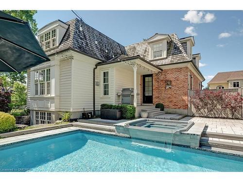 105 Paliser Court, Oakville, ON - Outdoor With In Ground Pool With Deck Patio Veranda