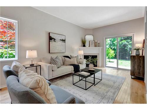 2317 Dalebrook Drive, Oakville, ON - Indoor Photo Showing Living Room With Fireplace