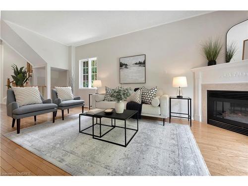 2317 Dalebrook Drive, Oakville, ON - Indoor Photo Showing Living Room With Fireplace