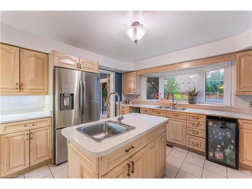 1275 White Lane, Oakville, ON - Indoor Photo Showing Kitchen With Double Sink