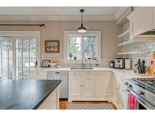 140 John Street, Oakville, ON - Indoor Photo Showing Kitchen With Double Sink