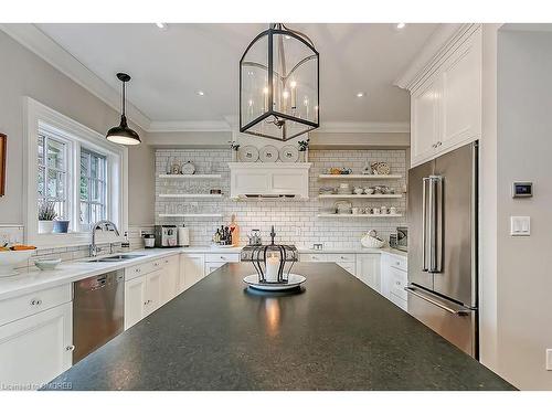 140 John Street, Oakville, ON - Indoor Photo Showing Kitchen With Double Sink With Upgraded Kitchen