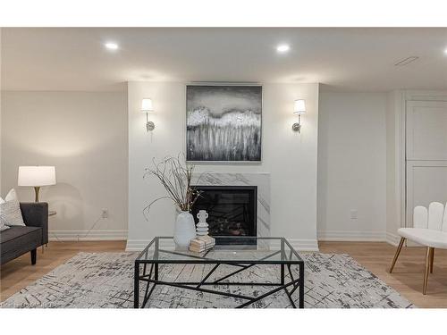 37 Cotman Crescent, Toronto, ON - Indoor Photo Showing Living Room With Fireplace