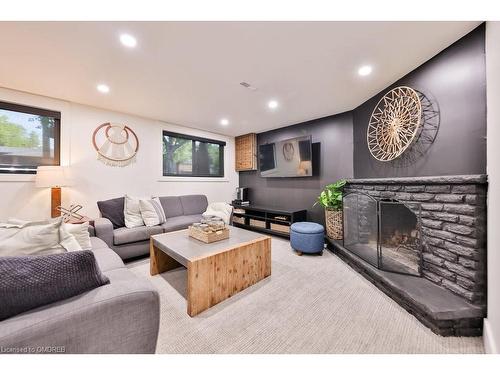 218 Vance Drive, Oakville, ON - Indoor Photo Showing Living Room With Fireplace