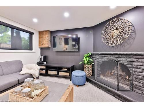 218 Vance Drive, Oakville, ON - Indoor Photo Showing Living Room With Fireplace