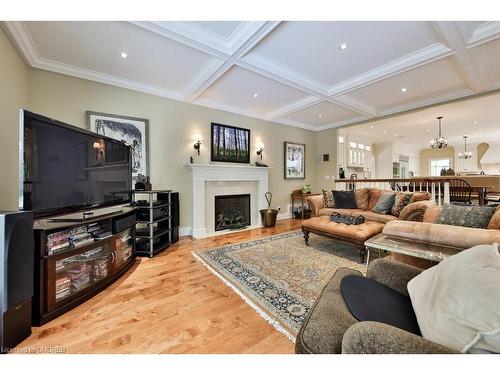 24 Raymar Place, Oakville, ON - Indoor Photo Showing Living Room With Fireplace