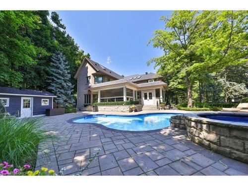 24 Raymar Place, Oakville, ON - Outdoor With In Ground Pool With Backyard With Exterior