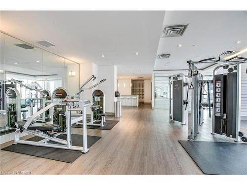 712-4011 Brickstone Mews, Mississauga, ON - Indoor Photo Showing Gym Room