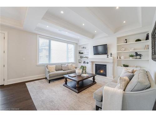 339 Morden Road, Oakville, ON - Indoor Photo Showing Living Room With Fireplace