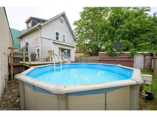 372 Beach Road, Hamilton, ON - Outdoor With Above Ground Pool