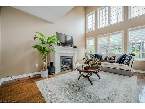 2240 Wuthering Heights Way, Oakville, ON - Indoor Photo Showing Living Room With Fireplace