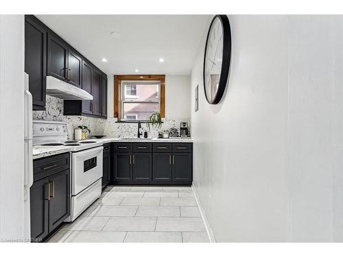 3A-5 East 36Th Street, Hamilton, ON - Indoor Photo Showing Kitchen With Double Sink