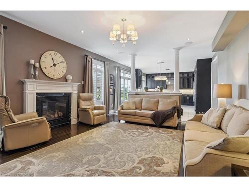20 Island Grove, Brampton, ON - Indoor Photo Showing Living Room With Fireplace