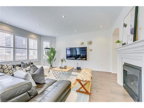 117 Wheat Boom Drive, Oakville, ON - Indoor Photo Showing Living Room With Fireplace