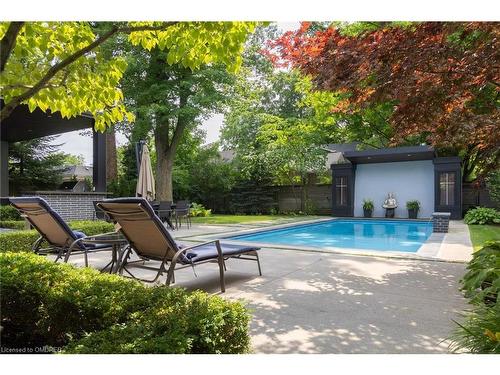 1414 Amber Crescent, Oakville, ON - Outdoor With In Ground Pool With Backyard