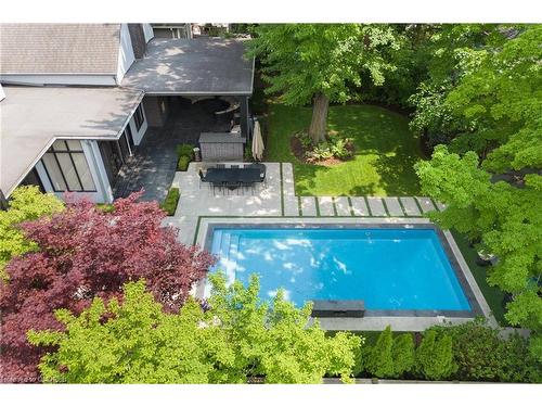 1414 Amber Crescent, Oakville, ON - Outdoor With In Ground Pool With Deck Patio Veranda With Backyard