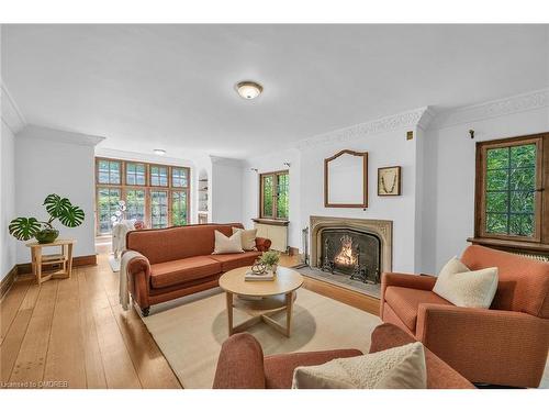 156 John Street W, Waterloo, ON - Indoor Photo Showing Living Room With Fireplace