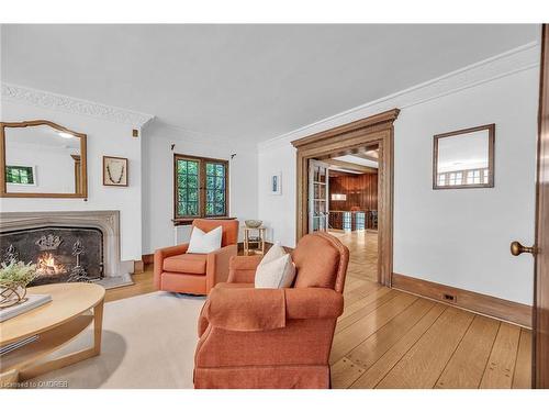 156 John Street W, Waterloo, ON - Indoor Photo Showing Living Room With Fireplace