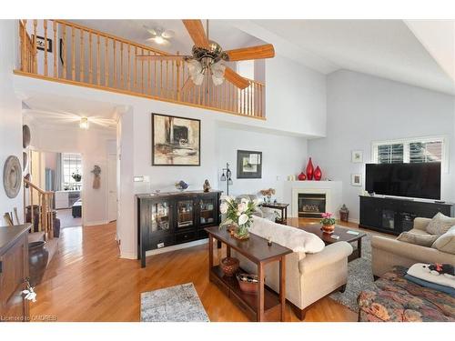 64-308 Silverbirch Boulevard, Hamilton, ON - Indoor Photo Showing Living Room With Fireplace