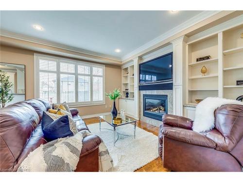 2018 Heatherwood Drive, Oakville, ON - Indoor Photo Showing Living Room With Fireplace