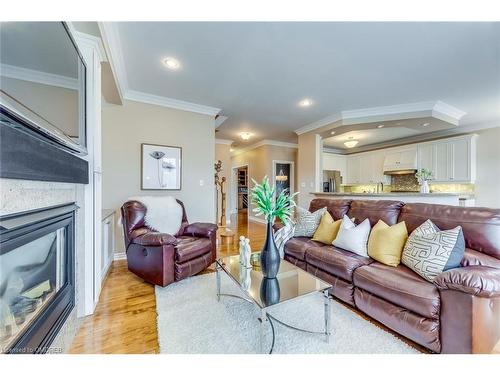 2018 Heatherwood Drive, Oakville, ON - Indoor Photo Showing Living Room With Fireplace