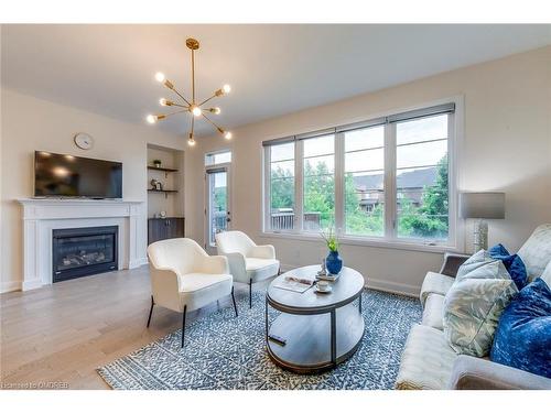 3129 Riverpath Common, Oakville, ON - Indoor Photo Showing Living Room With Fireplace