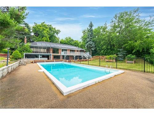 258 Northshore Boulevard W, Burlington, ON - Outdoor With In Ground Pool With Backyard