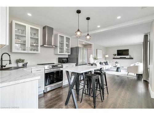 217 Elm Avenue, Milton, ON - Indoor Photo Showing Kitchen With Upgraded Kitchen