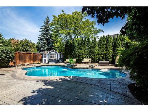 4263 Clubview Drive, Burlington, ON - Outdoor With In Ground Pool With Deck Patio Veranda With Backyard