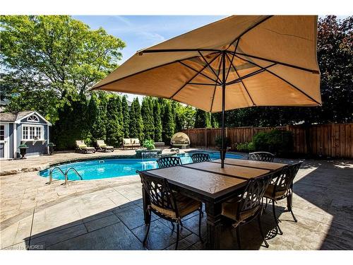 4263 Clubview Drive, Burlington, ON - Outdoor With In Ground Pool With Deck Patio Veranda
