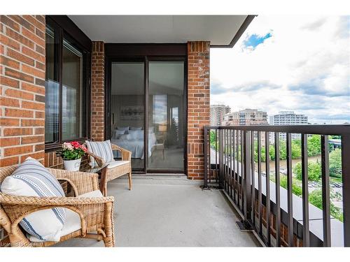 1104-100 Lakeshore Road E, Oakville, ON - Outdoor With Balcony With Exterior