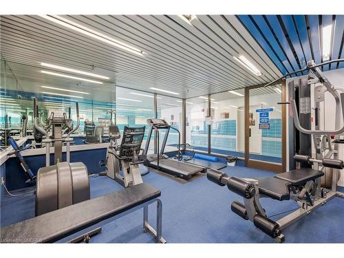 1104-100 Lakeshore Road E, Oakville, ON - Indoor Photo Showing Gym Room