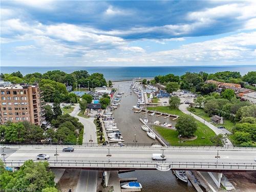 1104-100 Lakeshore Road E, Oakville, ON - Outdoor With Body Of Water With View