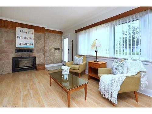 69 Twenty Fifth Street, Toronto, ON - Indoor Photo Showing Living Room With Fireplace