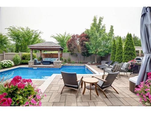 1537 Pinery Crescent, Oakville, ON - Outdoor With In Ground Pool With Deck Patio Veranda With Backyard