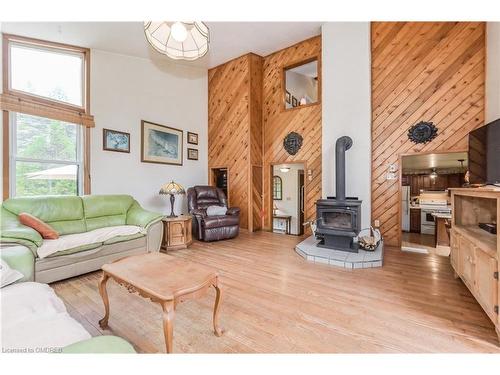 8633 30 Sideroad, Belwood, ON - Indoor Photo Showing Living Room With Fireplace