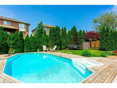 2334 Carpenters Circle, Oakville, ON - Outdoor With In Ground Pool With Backyard