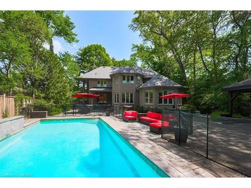 1502 Crescent Road, Mississauga, ON - Outdoor With In Ground Pool With Backyard