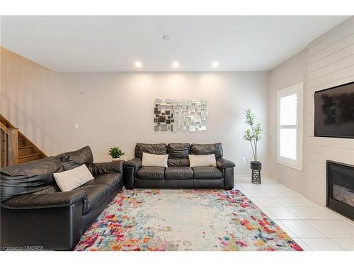 9 Santa Barbara Lane Lane, Hamilton, ON - Indoor Photo Showing Living Room With Fireplace